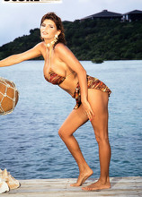 Bikini Babe On Big Boob Island - Melody Foxxe (54 Photos) - Score Classics