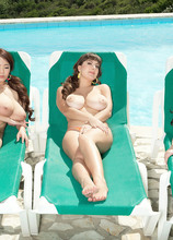 Oil For Three - Valory Irene, Hitomi, and Sha Rizel (65 Photos) - Big Boob Bundle